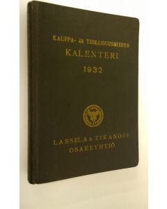 käytetty kirja Kauppa- ja teollisuusmiehen kalenteri 1932