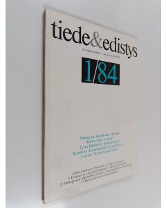 käytetty kirja Tiede & edistys 1/1984