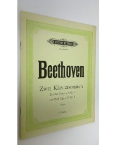 Kirjailijan Beethoven käytetty teos Zwei Klaviersonaten : Es-Dur Opus 27 Nr. 1 - cis-Moll Opus 27 Nr. 2