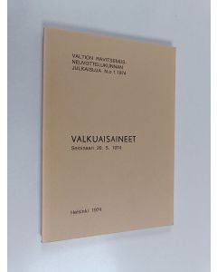 käytetty kirja Valkuaisaineet : seminaari 20.5.1974