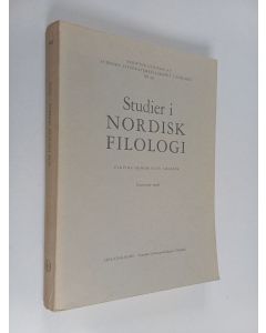 käytetty kirja Studier i nordisk filologi Bd. 59