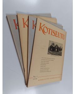 käytetty kirja Kotiseutu vuosikerta 1954 (1-4)
