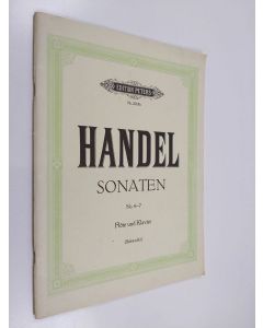 käytetty teos Handel sonaten No. 4-7 Flöte und Klavier