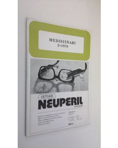 käytetty teos Medisiinari n:o 2/1976