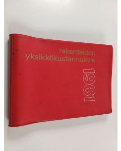 Kirjailijan P.-O. Jarle käytetty kirja Rakenteiden yksikkökustannuksia 1961