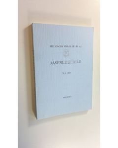 käytetty kirja Jäsenluettelo, Helsingin pörssiklubi 1985