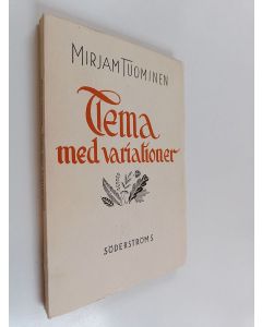 Kirjailijan Mirjam Tuominen käytetty kirja Tema med variatoren
