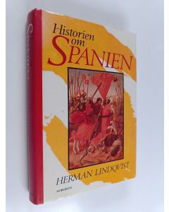 Kirjailijan Herman Lindqvist käytetty kirja Historien om Spanien