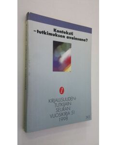 Tekijän Päivi Molarius  käytetty kirja Konteksti - tutkimuksen avainsana