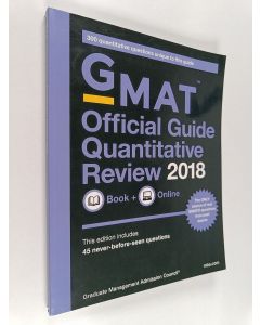 Tekijän GMAC  käytetty kirja GMAT Official Guide 2018 Quantitative Review : Book + Online