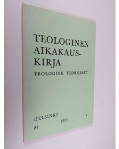 käytetty kirja Teologinen aikakauskirja 4/1979