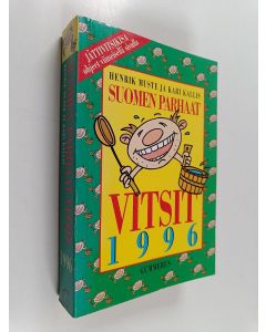 Kirjailijan Henrik Muste käytetty kirja Suomen parhaat vitsit 1996