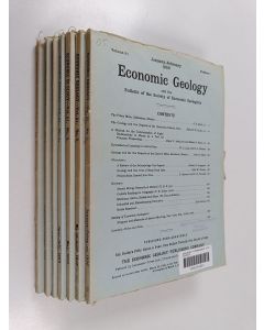 Kirjailijan Alan Bateman käytetty kirja Economic Geology and the Bulletin of the Society of Economic Geologist : Vol. 51, n:o 1-8 (nro 7 puuttuu)