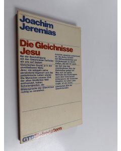 Kirjailijan Joachim Jeremias käytetty kirja Die Gleichnisse Jesu