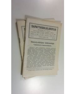 käytetty kirja Sapattikoululäksyjä nrot 3 ja 4 1949