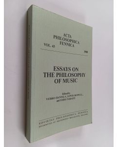 Kirjailijan Eero Tarasti käytetty kirja Essays on the philosophy of music