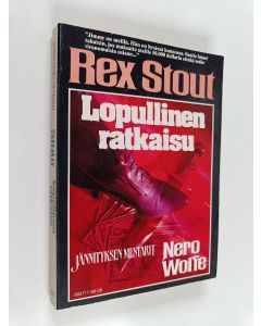 Kirjailijan Rex Stout käytetty kirja Lopullinen ratkaisu