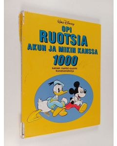 Kirjailijan Walt Disney käytetty kirja Opi ruotsia Akun ja Mikin kanssa