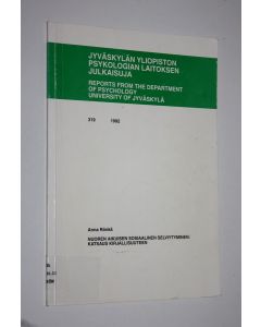 Kirjailijan Anna Rönkä käytetty kirja Nuoren aikuisen sosiaalinen selviytyminen : katsaus kirjallisuuteen