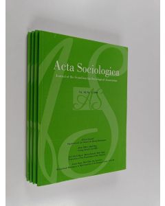 käytetty kirja Acta Sosiologica - vol. 42 No. 1-4/1999 : journal of the Scandinavian Sociological Association