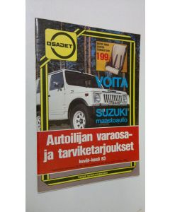 käytetty teos Osaset autoilijan varaosa- ja tarviketarjoukset kevät-kesä 83