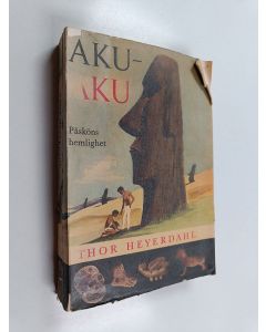 Kirjailijan Thor Heyerdahl käytetty kirja Aku-Aku : Påsköns hemlighet