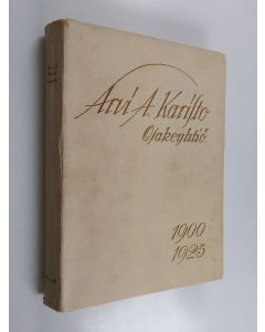 käytetty kirja Arvi A. Karisto Osakeyhtiö 1900-1925