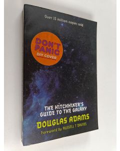 Kirjailijan Douglas Adams käytetty kirja Hitchhiker's guide to the galaxy