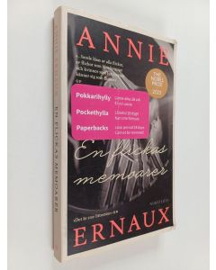Kirjailijan Annie Ernaux käytetty kirja En flickas memoarer