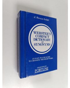 käytetty kirja Webster's compact dictionary of synonyms