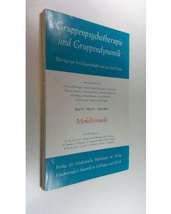 Kirjailijan Raymond Ym. Battegay käytetty kirja Gruppenpsychotherapie und Gruppendynamik : Beiträge zur Sozialpsychologie und sozialen Praxis band 15 Heft 1/2 April 1980