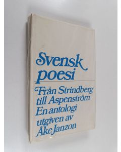 käytetty kirja Svensk poesi 2 : Från strindberg till aspenström