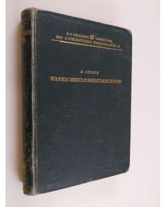 Kirjailijan Emanuel Czuber käytetty kirja Wahrscheinlichkeitsrechnung
