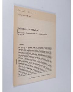 Kirjailijan Anja Aaltonen käytetty kirja Hamletin uudet hahmot