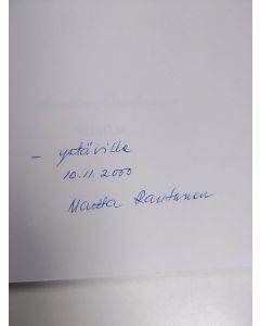 Kirjailijan Martta Rantanen käytetty kirja Muuttolintu (signeerattu)