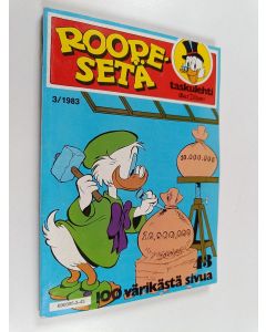 Kirjailijan Walt Disney käytetty kirja Roope-Setä taskulehti 3/ 1983