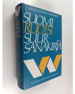 Kirjailijan Lauri Hirvensalo & Nils Hedlund ym. käytetty kirja Suomi-ruotsi-suursanakirja = Finsk-svensk storordbok