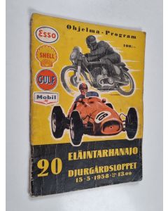 käytetty teos 20 Eläintarhanajo = 20 Djurgårdsloppet 15.5.1958 klo 13.00