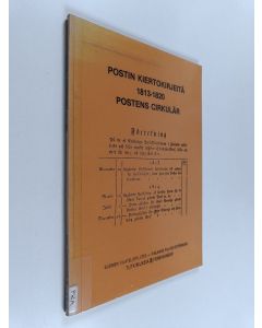 käytetty kirja Postin kiertokirjeitä 1813-1820