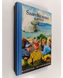 Kirjailijan Väinö Riikkilä käytetty kirja Saarelta nousi savua