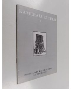 käytetty teos kameraluettelo : Hagelstamin huutokaupat oy 23.1.1997 klo 18.00