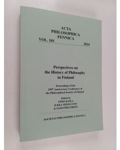 Kirjailijan Ilkka Niiniluoto käytetty kirja Perspectives on the history of philosophy in Finland : proceedings of the 150th anniversary conference of the philosophical society of Finland