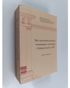 Kirjailijan Heimer Björkqvist käytetty kirja Den nationalekonomiska vetenskapens utveckling i Finland intill år 1918