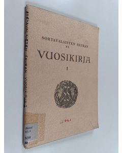 käytetty kirja Sortavalaisten seuran ry. vuosikirja 1