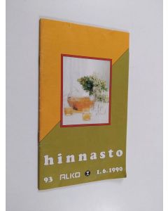 käytetty teos Alko Hinnasto 1.6.1990