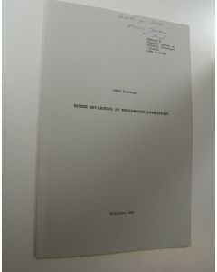 Kirjailijan Urpo Kangas käytetty kirja Borde bevakning av testamente avskaffas? (eripainos) (ERINOMAINEN)