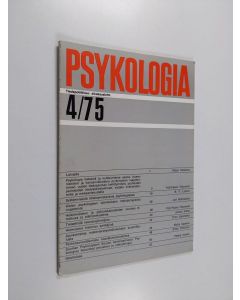 käytetty teos Psykologia 4/75