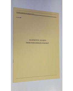 käytetty teos Kliinisten alojen erikoishammaslääkärit (1.10.1989)