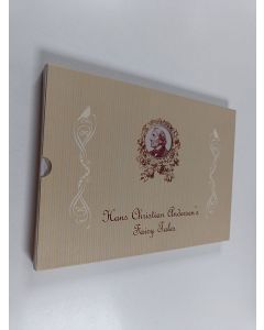 Kirjailijan Henry Luckow-Nielsen käytetty kirja Hans Chirstian Andersen's fairytales - Stamp collection (laatikossa)