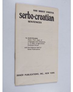 Kirjailijan Jacob Ornstein käytetty teos 100 most useful serbo-croatian sentences